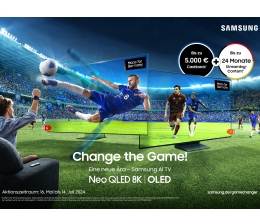 Heimkino Noch bis zum 14. Juli bei Samsung: Bis zu 5.000 Euro Cashback bei TV-Kauf  - News, Bild 1