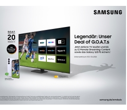 TV Samsung pfeift Fußballsommer mit Deal of G.O.A.T.s an: Smartphone oder Tablet gratis - News, Bild 1