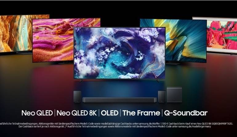 TV Bis zu 1.100 Euro zurück: Cashback-Aktion von Samsung für Fernseher und Soundbars bis zum 29. Juni - News, Bild 1
